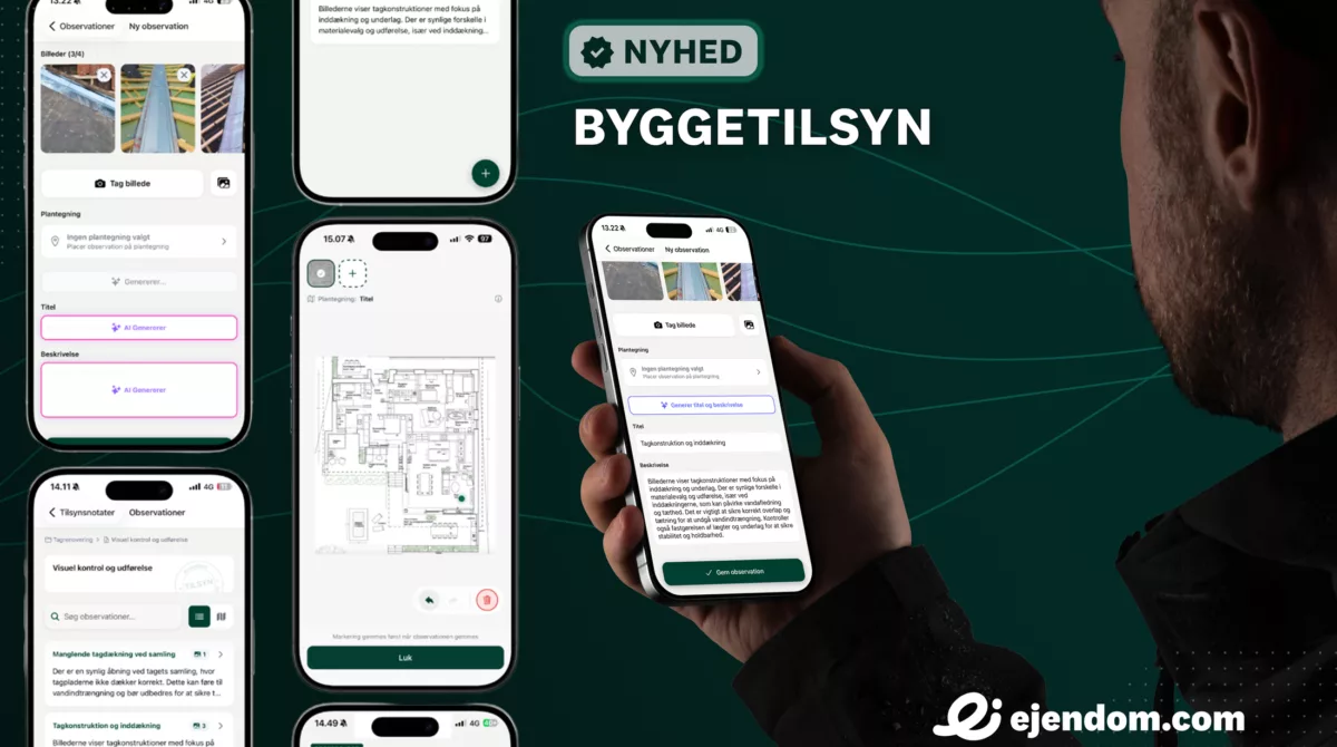 Byggetilsyn feature mockup