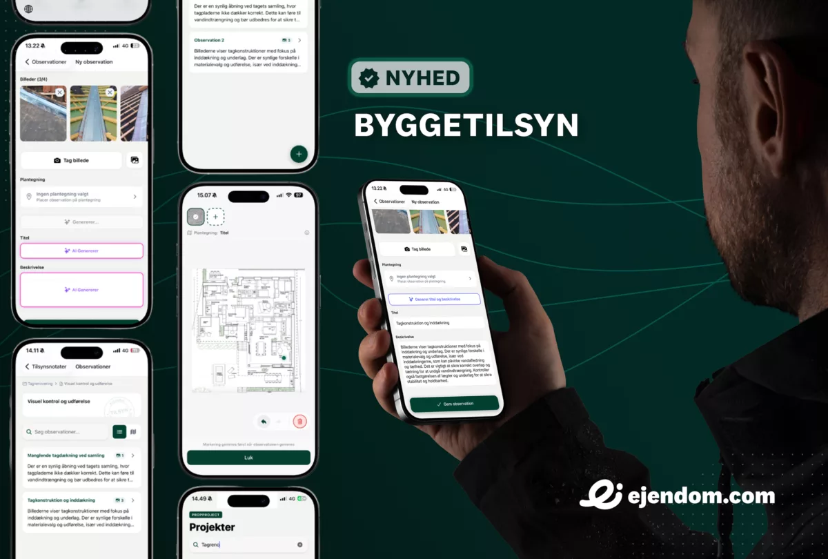 Byggetilsyn feature mockup